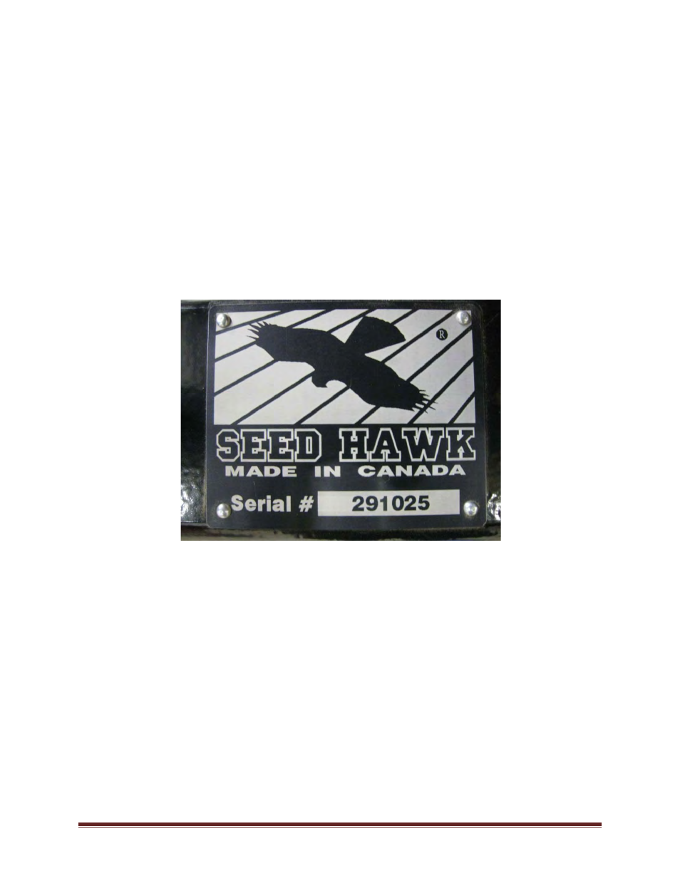 Machine serial number, 3 machine serial number | Seed Hawk Ground Drive: Granular & Liquid 2011 User Manual | Page 8 / 78