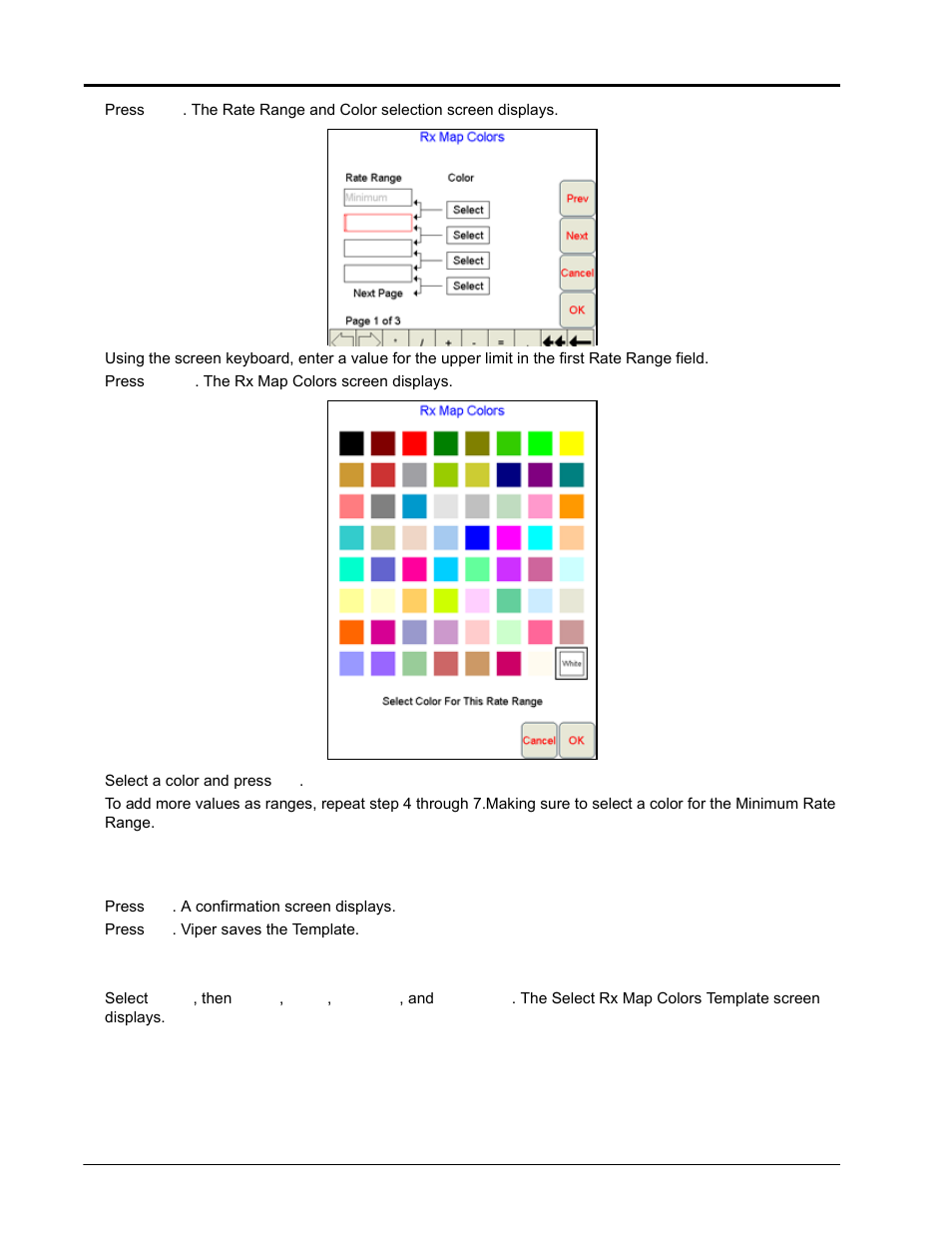 Editing a rx color template | Seed Hawk Raven 2010 User Manual | Page 106 / 248