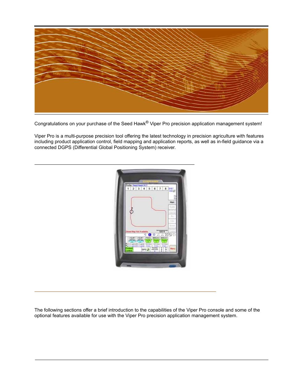Introduction, Viper pro features, Chapter 1 | Seed Hawk Raven 2010 User Manual | Page 11 / 248