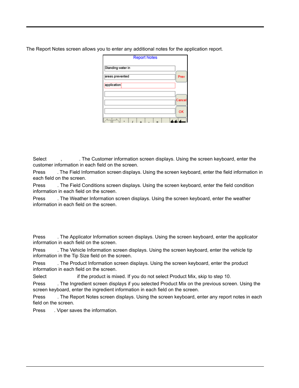 Report notes information, Creating an application report | Seed Hawk Raven 2010 User Manual | Page 136 / 248