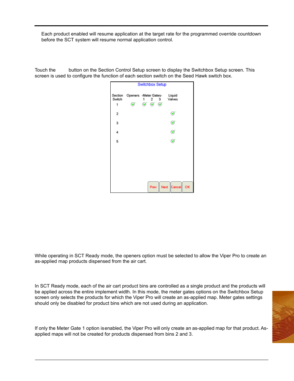 Sct ready switchbox setup | Seed Hawk Raven 2010 User Manual | Page 145 / 248