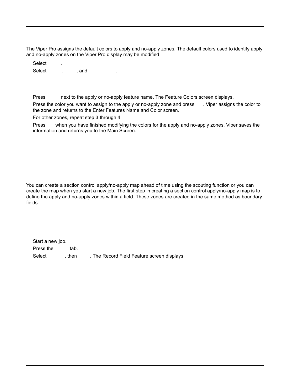 Changing apply/no-apply default colors, Creating sectional control apply/no-apply maps, How to create an apply/no-apply map | Seed Hawk Raven 2010 User Manual | Page 154 / 248