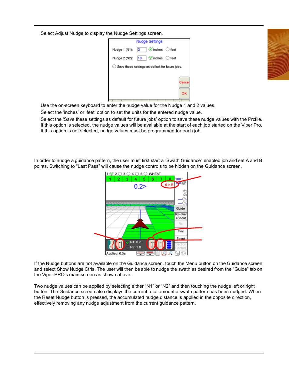 Using the nudge feature | Seed Hawk Raven 2010 User Manual | Page 169 / 248