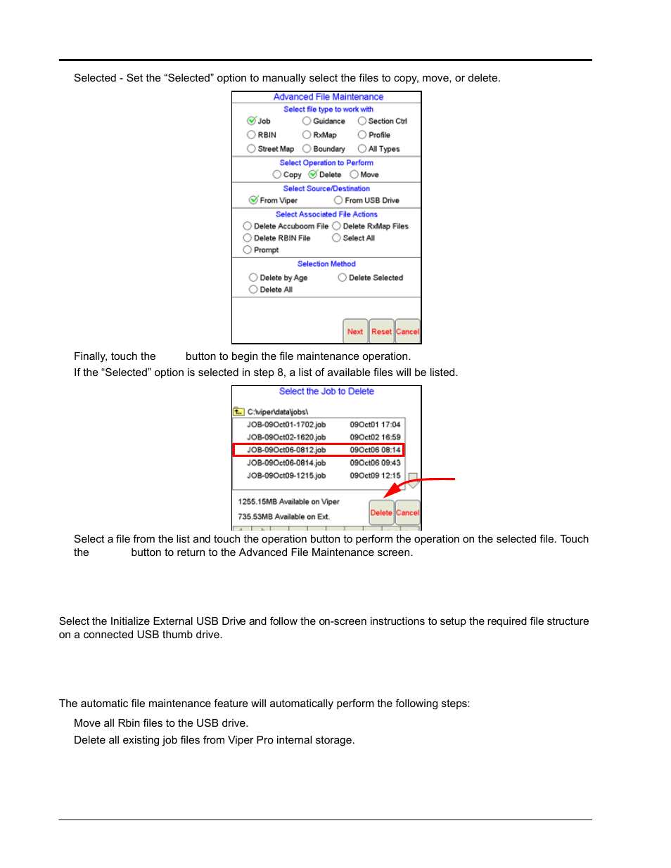 Initialize external usb drive, Automatic file maintenance | Seed Hawk Raven 2010 User Manual | Page 178 / 248