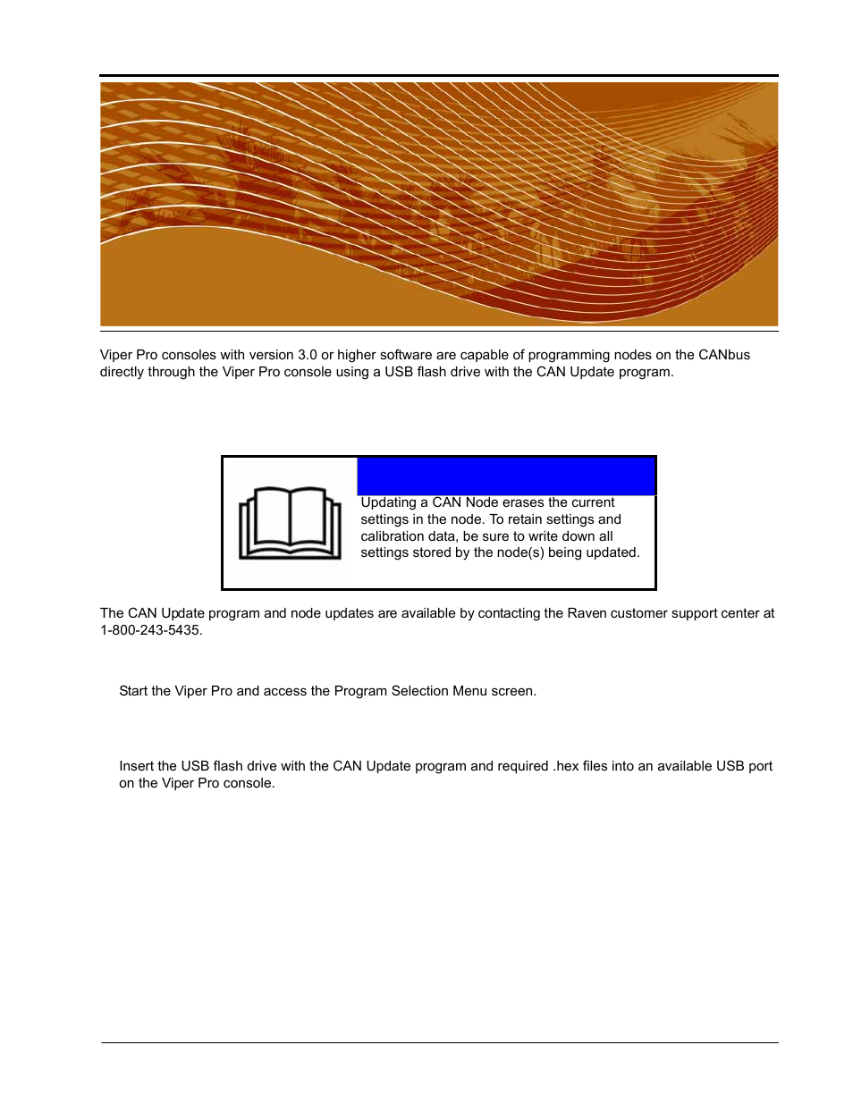Updating can nodes on the viper pro console, Appendix f, Notice | Seed Hawk Raven 2010 User Manual | Page 223 / 248
