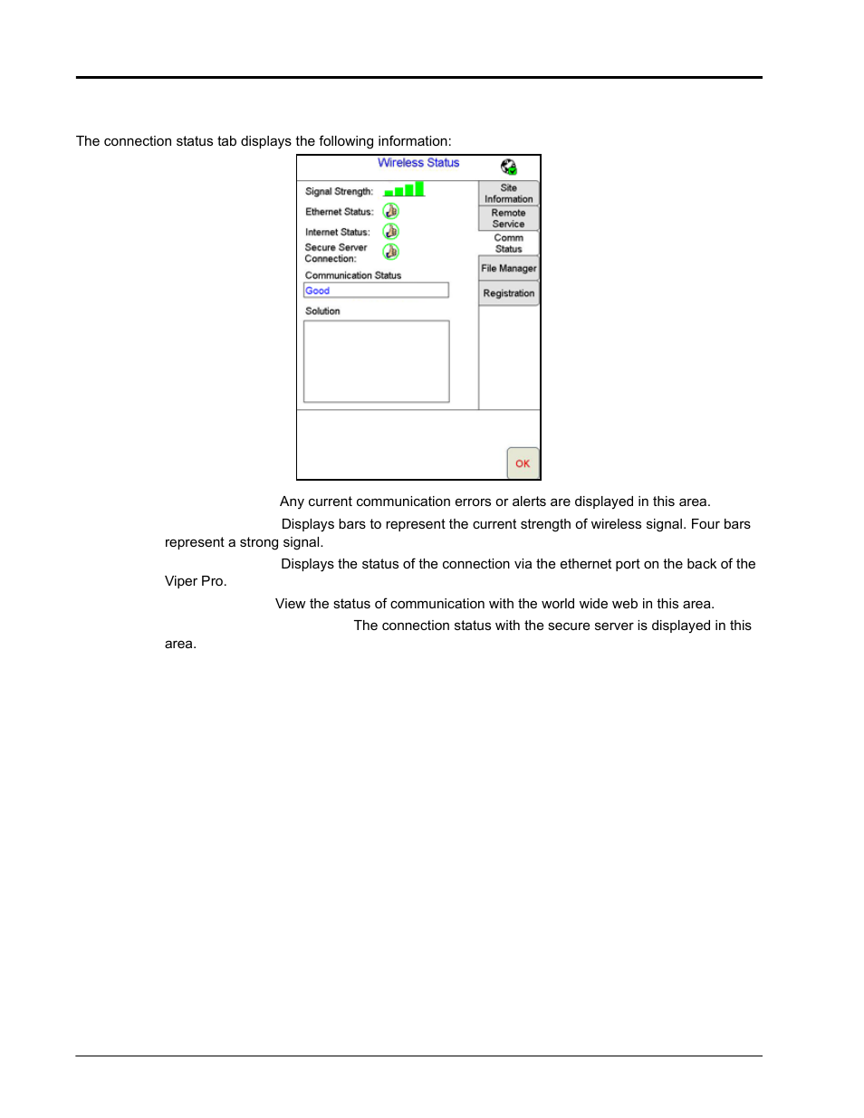 Comm. status tab | Seed Hawk Raven 2010 User Manual | Page 238 / 248