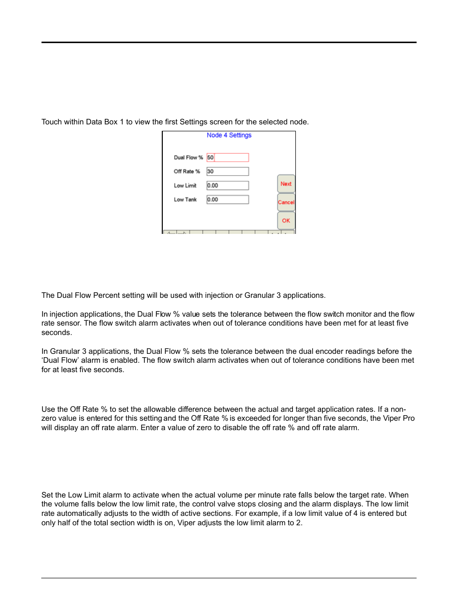 Node settings screen (page 1) | Seed Hawk Raven 2010 User Manual | Page 46 / 248