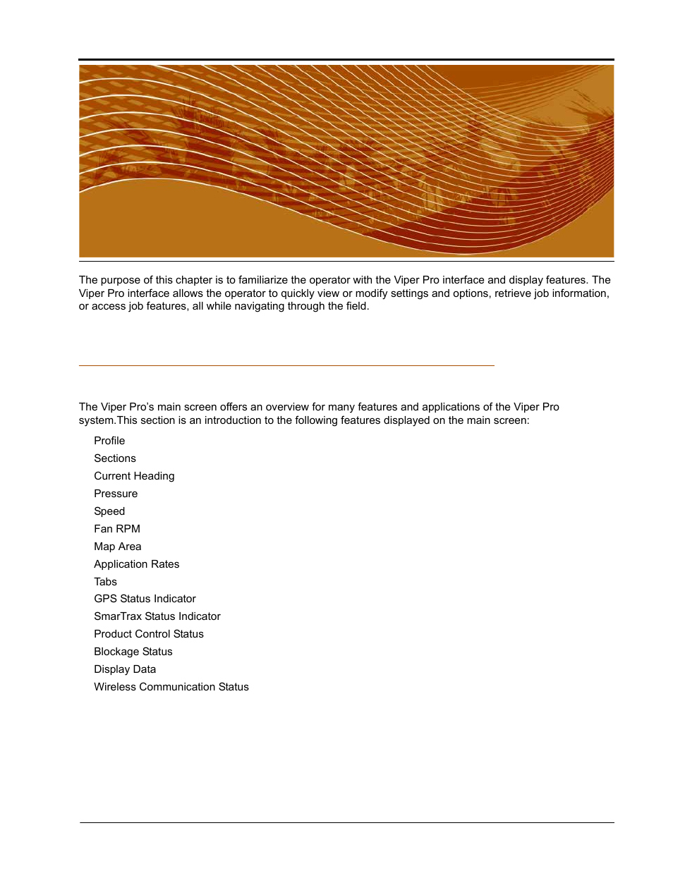 Navigating the viper pro interface, Main screen features, Chapter 4 | Seed Hawk Raven 2010 User Manual | Page 71 / 248