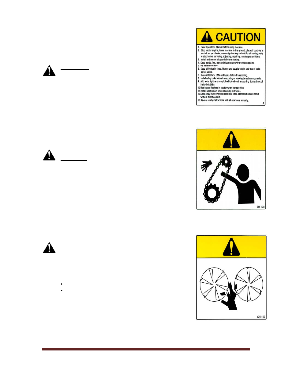 1 applied safety signs | Seed Hawk GRANULAR AND LIQUID TANKS 2010 User Manual | Page 15 / 72