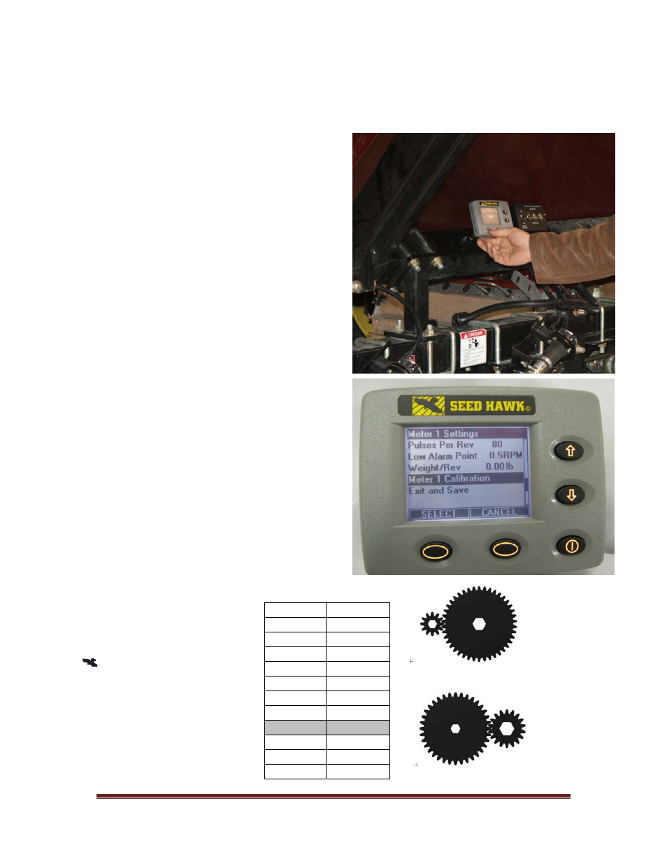 5 meter calibration & procedures | Seed Hawk GRANULAR AND LIQUID TANKS 2010 User Manual | Page 56 / 72