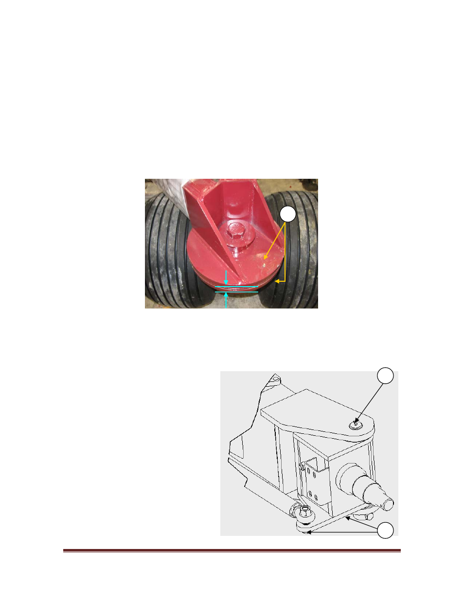 3 caster wheel grease fittings, 4 caster wheel plate gap, 5 rear wheel steering grease fittings | Seed Hawk TOOLBAR 2010 User Manual | Page 49 / 73