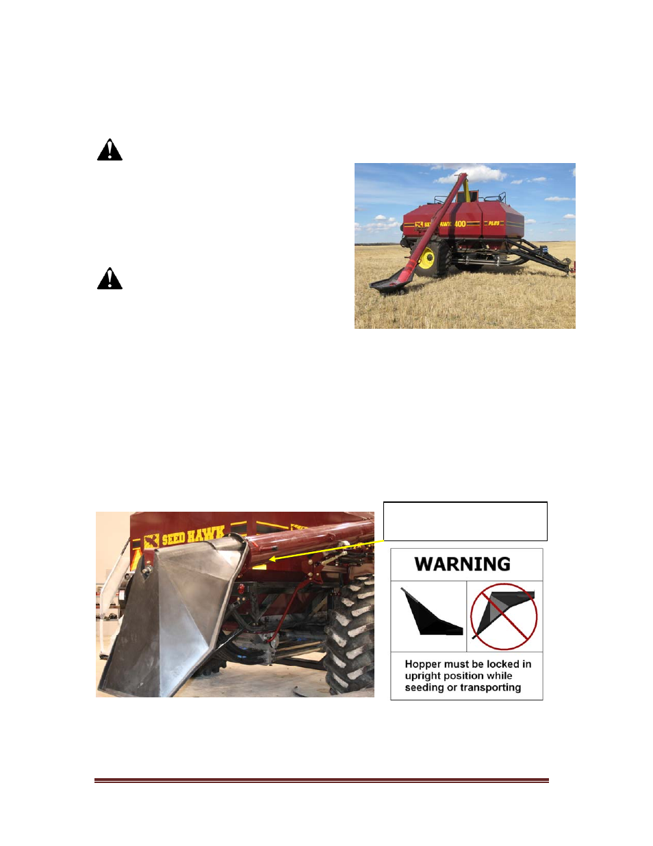 0 operation, 1 fill auger - 10 inch fig 1 | Seed Hawk GRANULAR AND LIQUID TANKS 2009 User Manual | Page 20 / 72