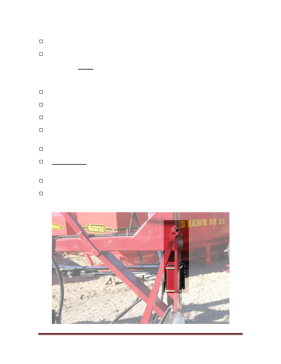 5 pre-operation checklist | Seed Hawk TOOLBAR 2009 User Manual | Page 30 / 73