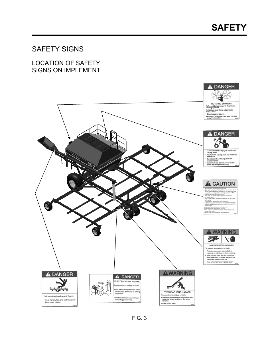 Safety | Seed Hawk GRANULAR AND LIQUID TANKS 2008 User Manual | Page 16 / 56