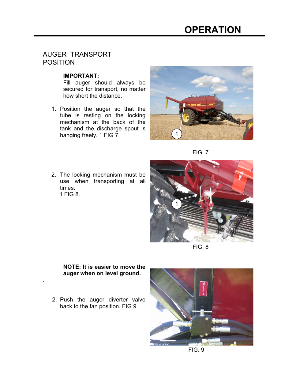 Operation | Seed Hawk GRANULAR AND LIQUID TANKS 2008 User Manual | Page 23 / 56