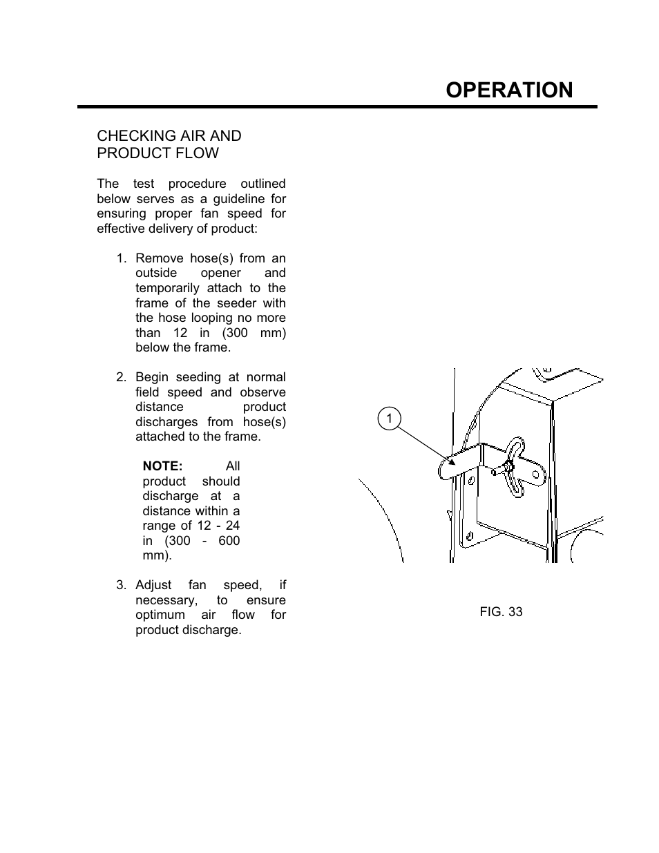 Operation | Seed Hawk GRANULAR AND LIQUID TANKS 2008 User Manual | Page 27 / 56