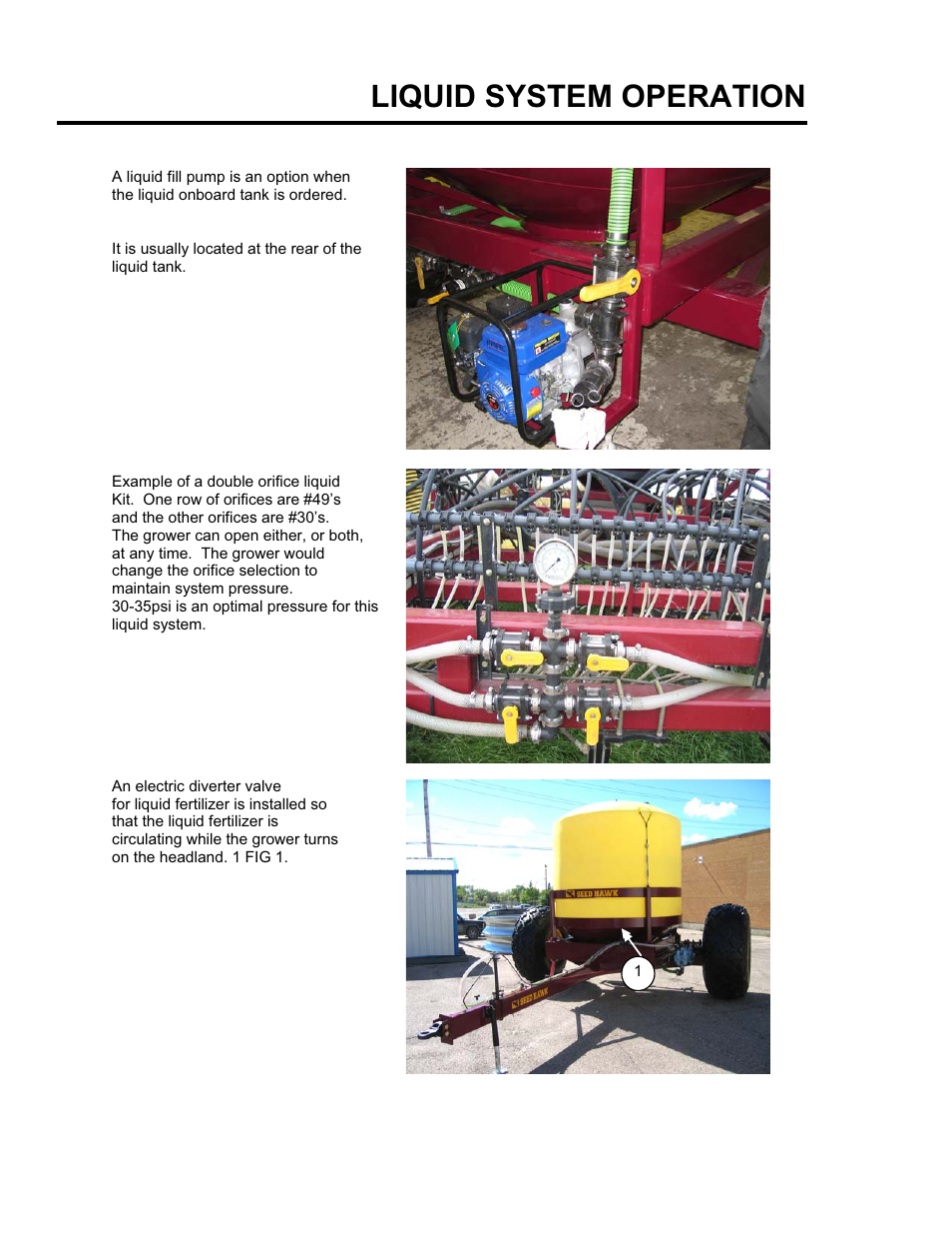Liquid system operation | Seed Hawk GRANULAR AND LIQUID TANKS 2008 User Manual | Page 40 / 56