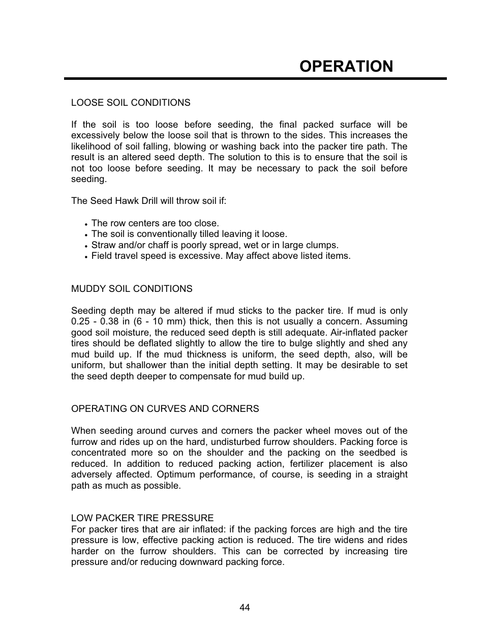 Operation | Seed Hawk TOOLBAR 2008 User Manual | Page 49 / 85