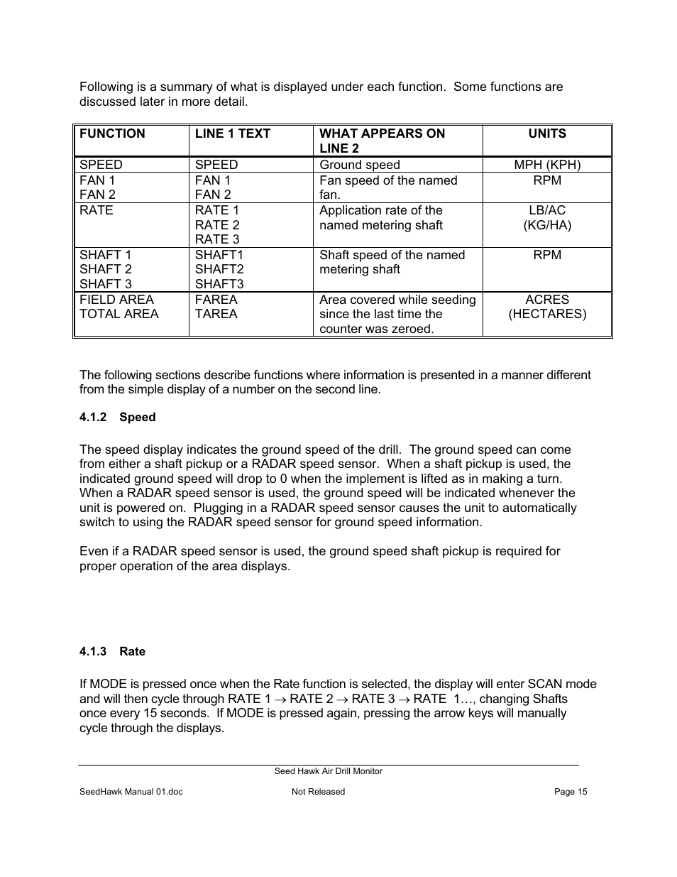 Seed Hawk Air Drill Monitor 2008 User Manual | Page 17 / 28