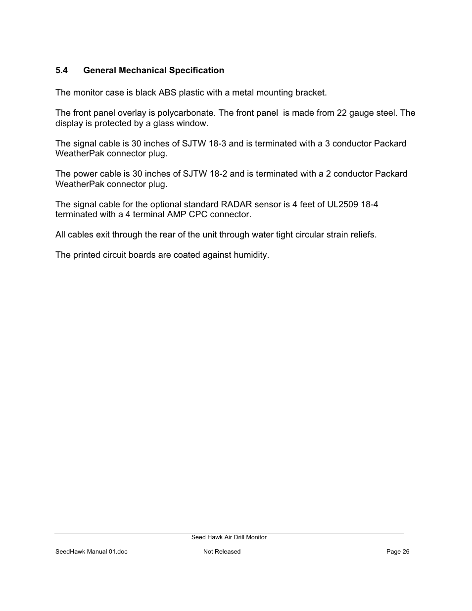 Seed Hawk Air Drill Monitor 2008 User Manual | Page 28 / 28