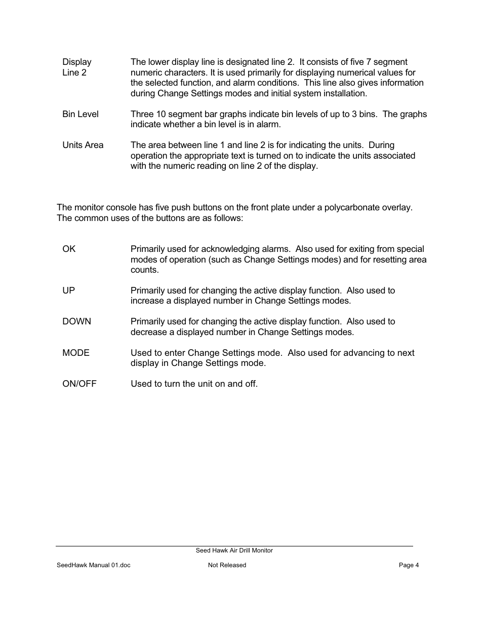 Seed Hawk Air Drill Monitor 2008 User Manual | Page 6 / 28