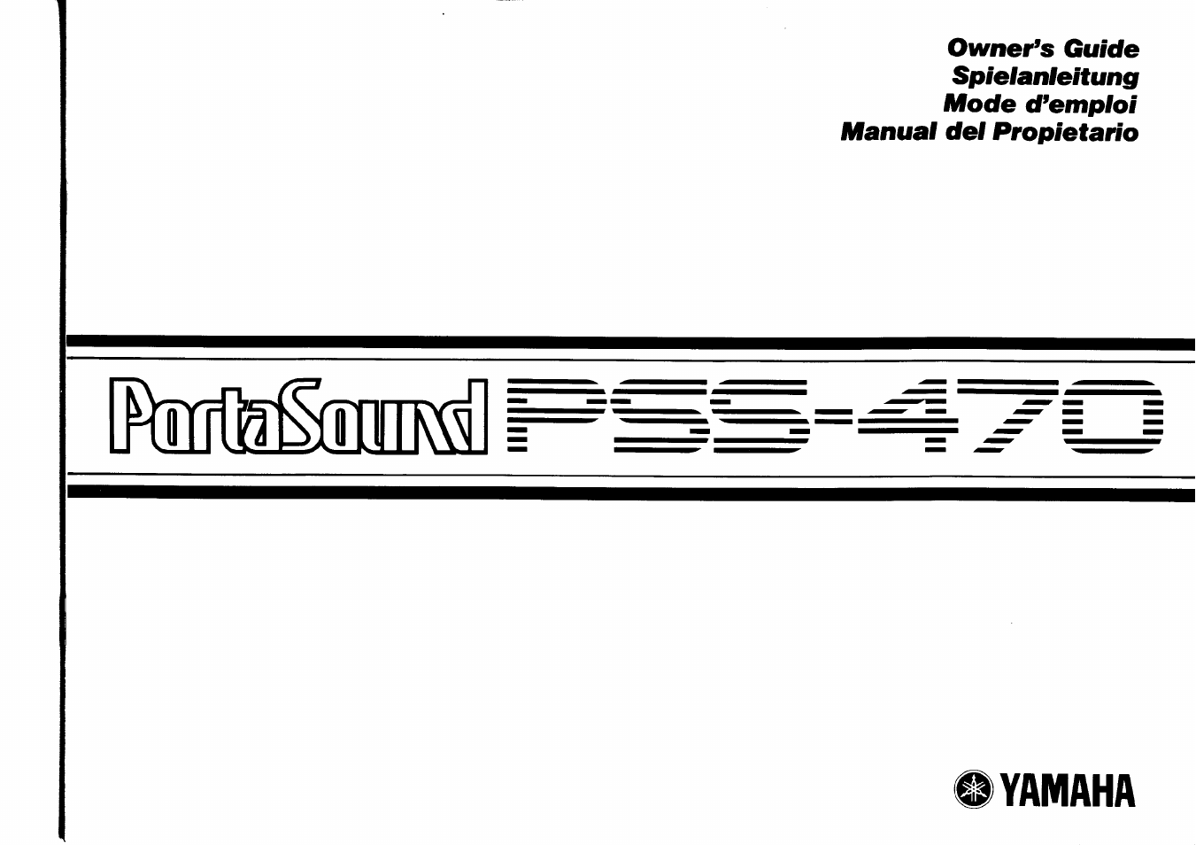 Yamaha PSS-470 User Manual | 24 pages
