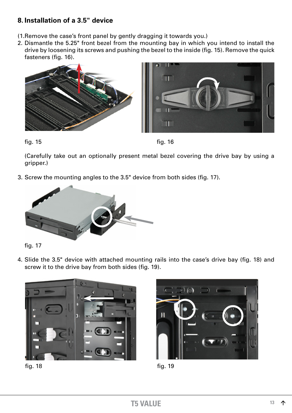 T5 value | SHARKOON T5 Economy User Manual | Page 13 / 17