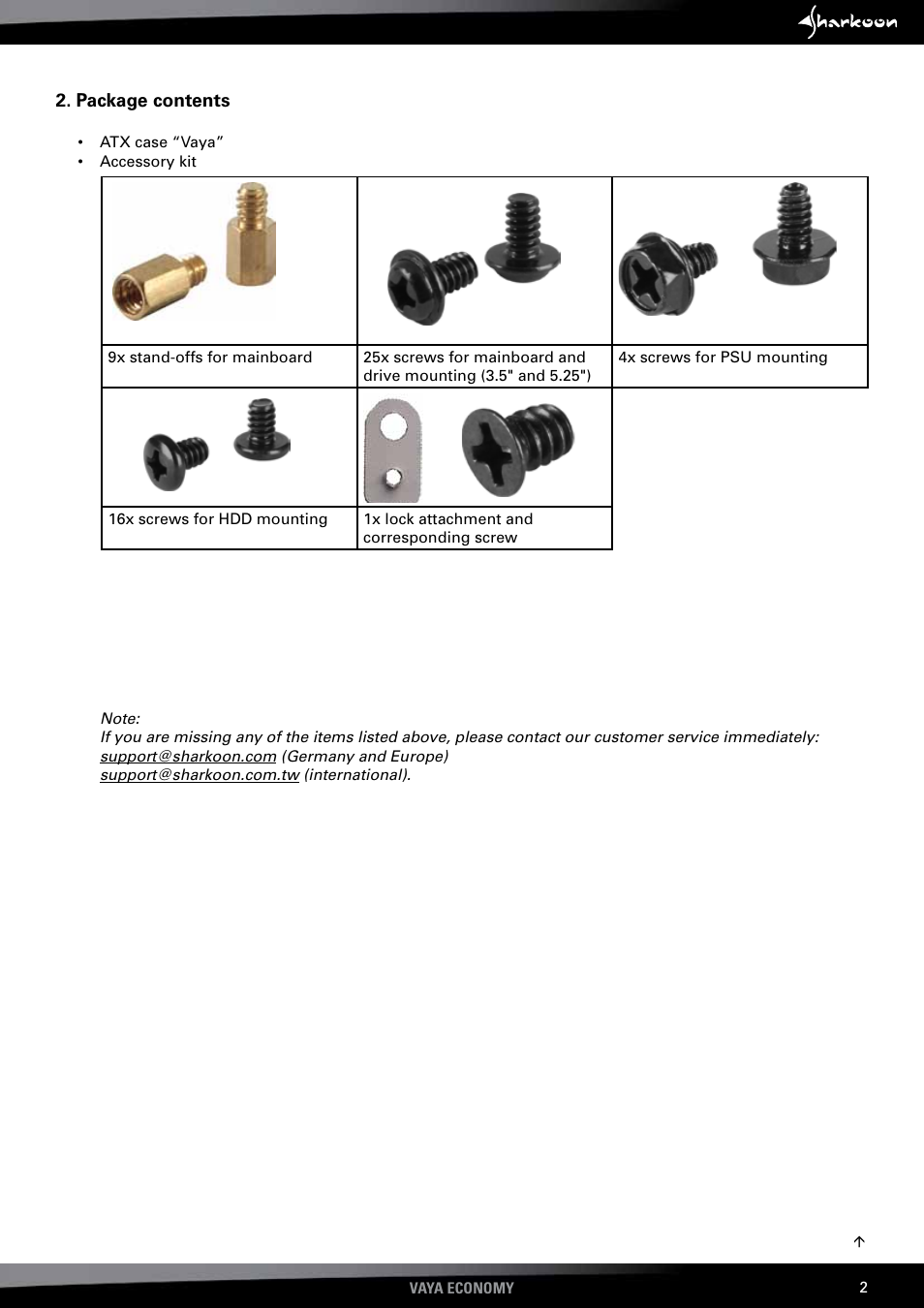 SHARKOON Vaya Value User Manual | Page 4 / 15