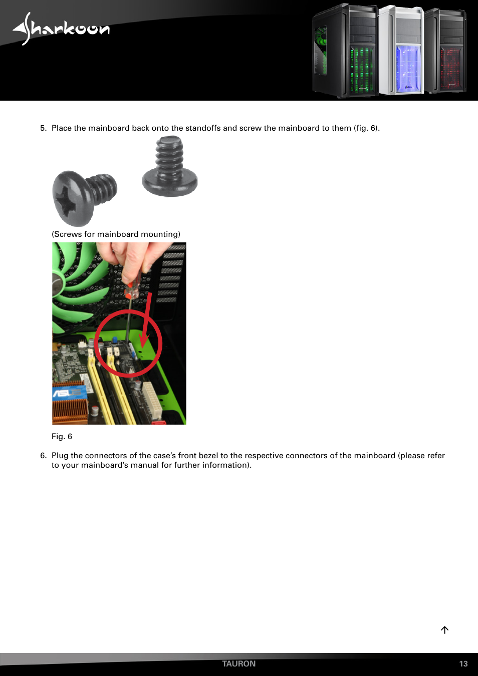 SHARKOON Tauron User Manual | Page 13 / 23