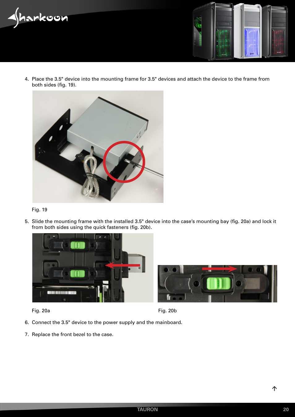 SHARKOON Tauron User Manual | Page 20 / 23