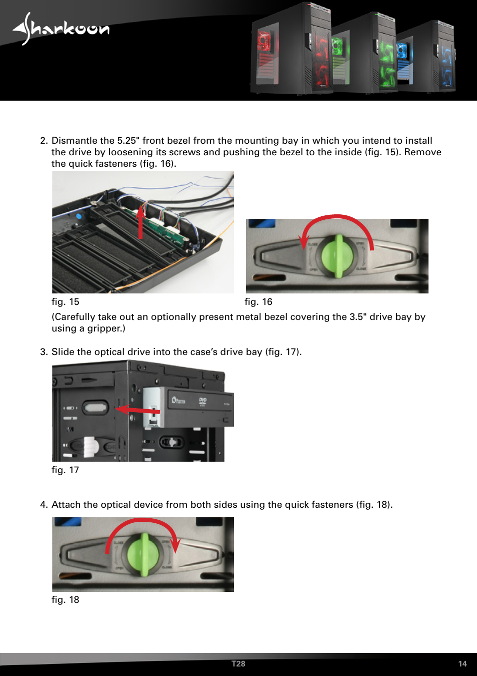 SHARKOON T28 User Manual | Page 14 / 18
