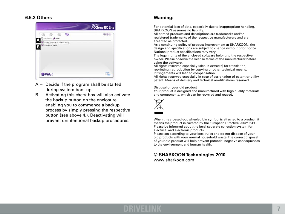Drivelink | SHARKOON DriveLink USB2.0 User Manual | Page 8 / 8