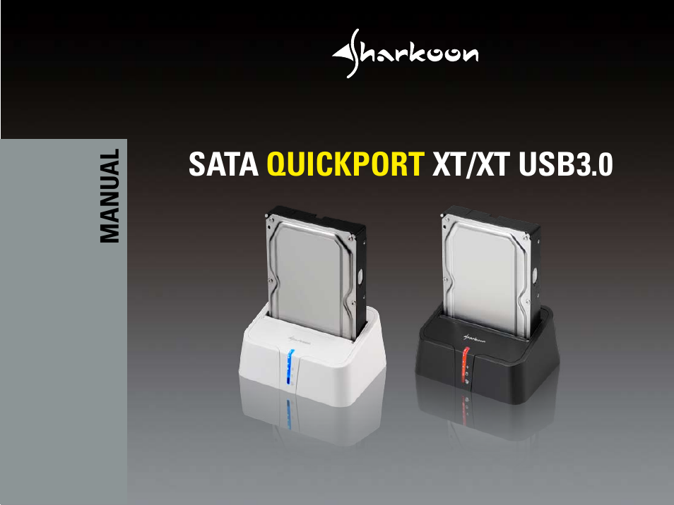 SHARKOON SATA QuickPort XT USB3.0 V.2 User Manual | 5 pages
