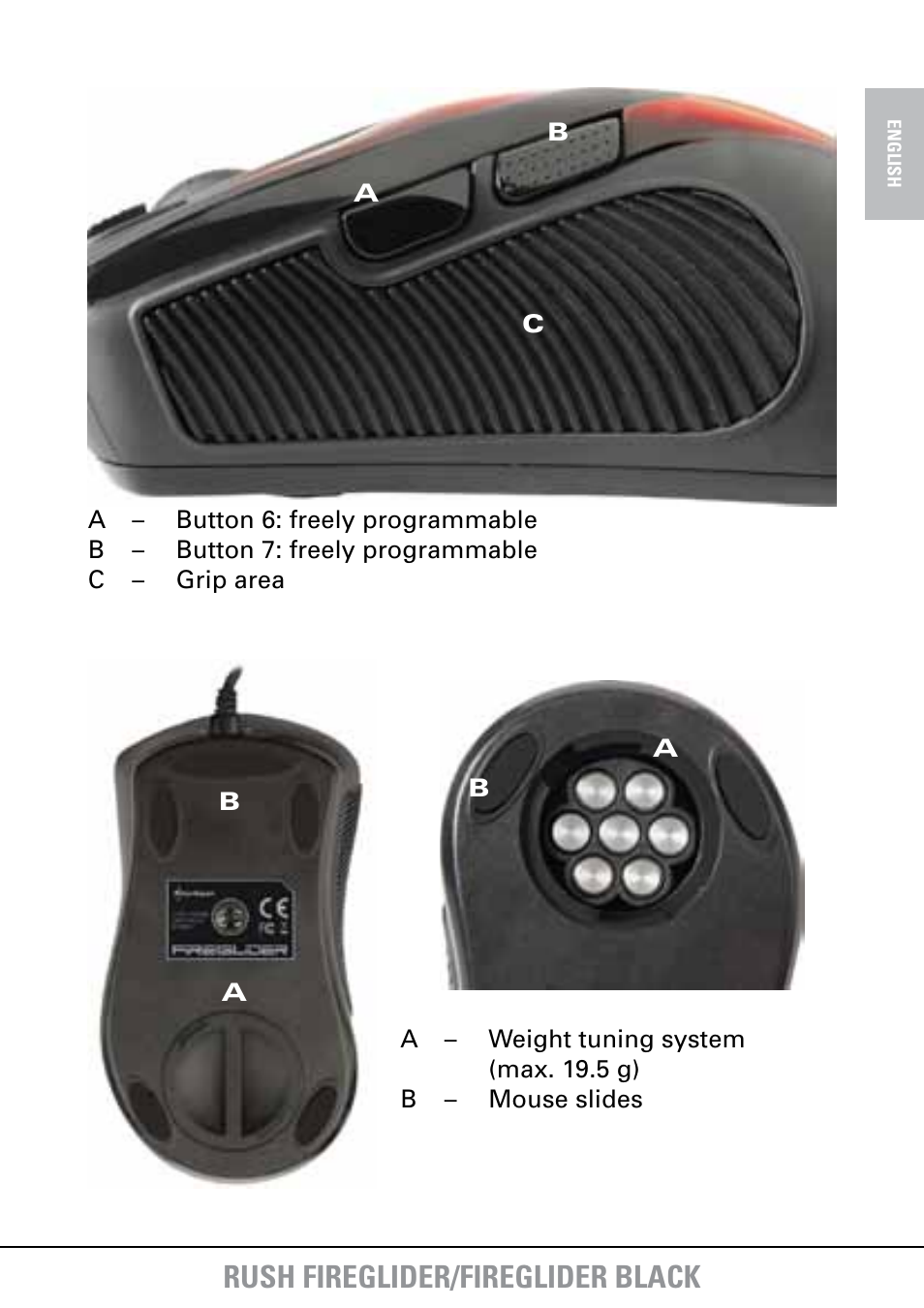Rush fireglider/fireglider black | SHARKOON FireGlider User Manual | Page 5 / 30