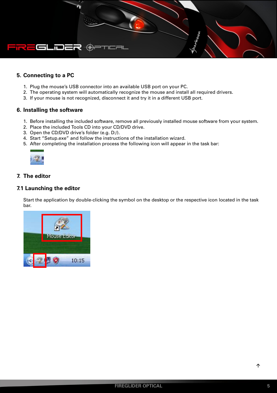 SHARKOON FireGlider Optical User Manual | Page 5 / 20