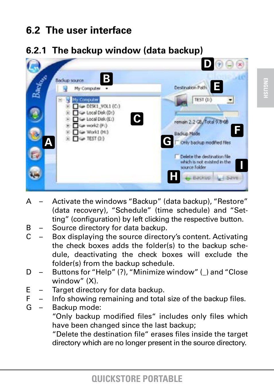 2 the user interface | SHARKOON QuickStore Portable User Manual | Page 12 / 18