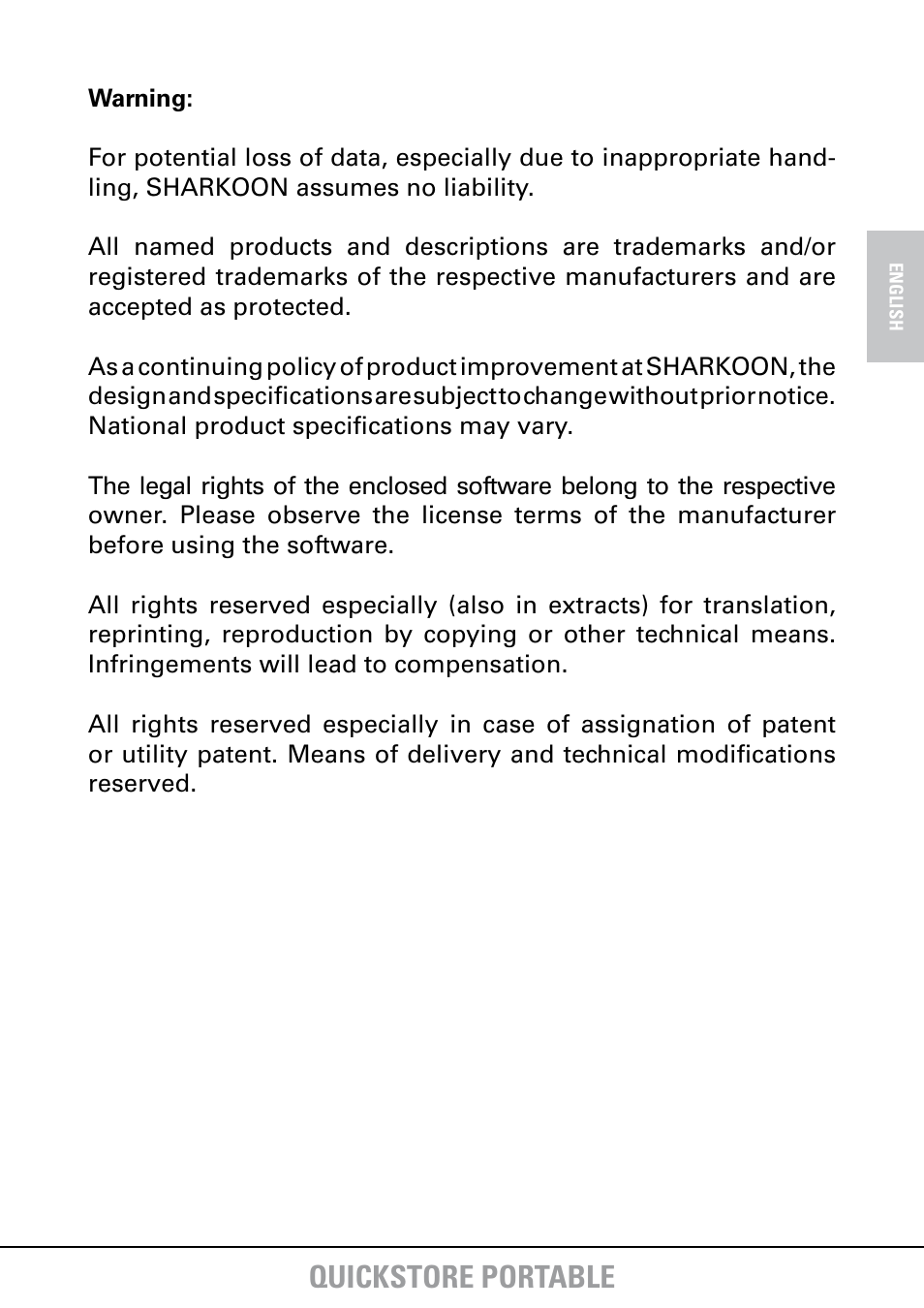 Quickstore portable | SHARKOON QuickStore Portable User Manual | Page 17 / 18