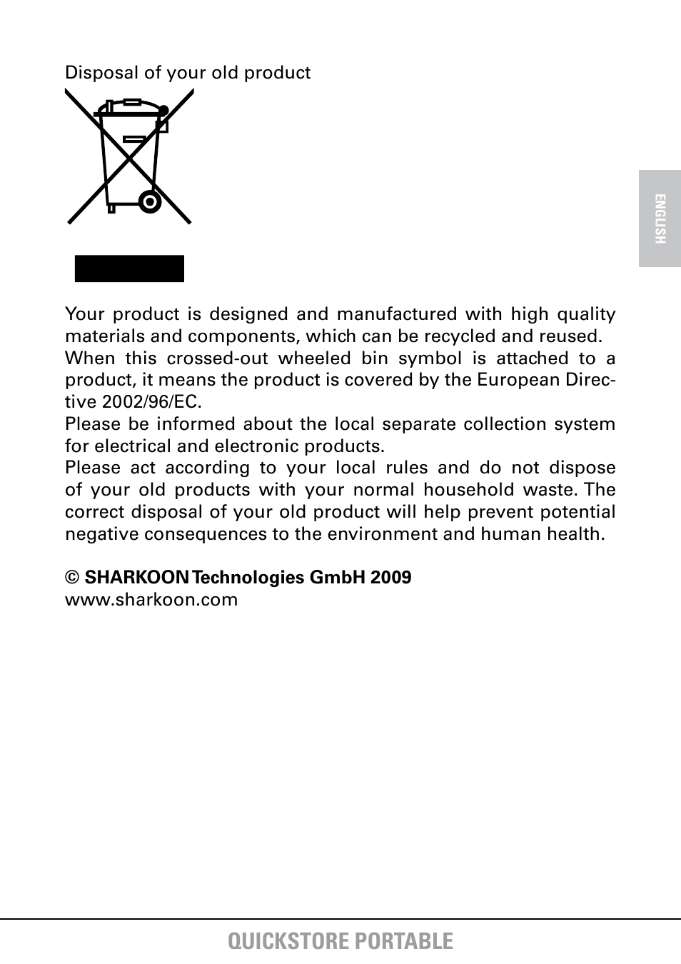 Quickstore portable | SHARKOON QuickStore Portable User Manual | Page 18 / 18
