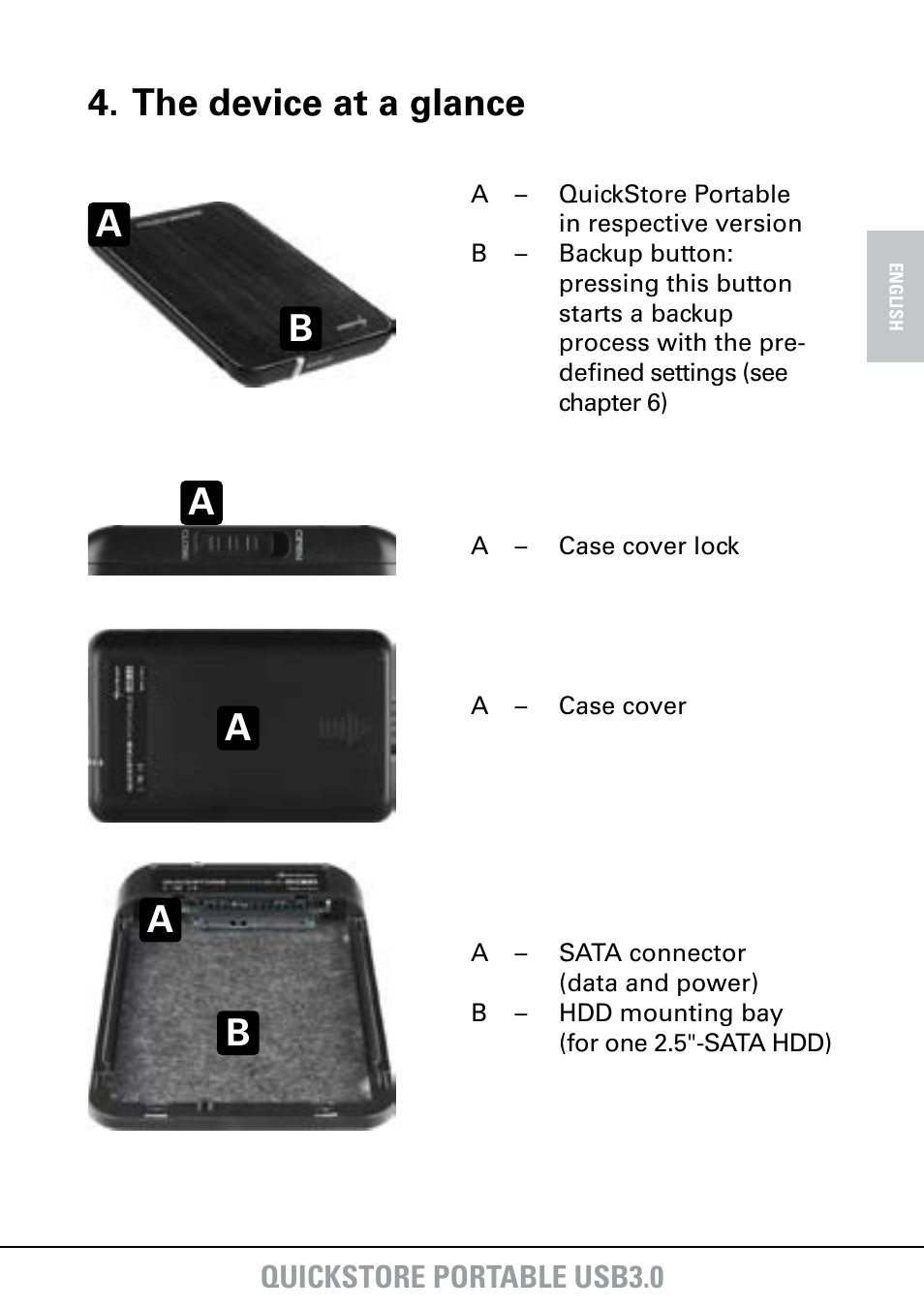 Quickstore portable usb3.0 | SHARKOON QuickStore Portable USB3.0 User Manual | Page 5 / 18