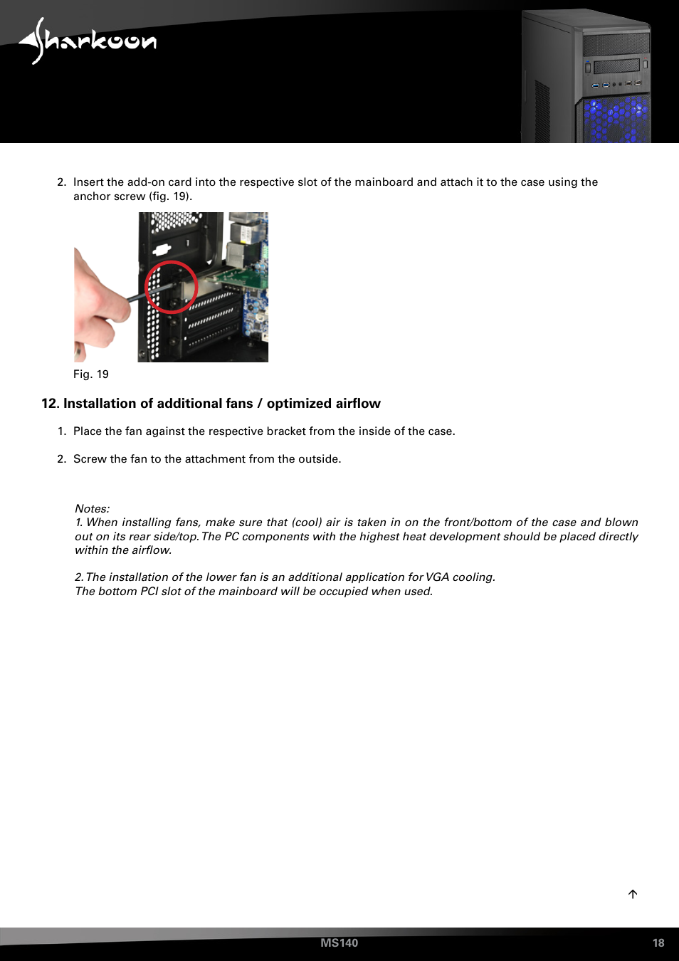 SHARKOON MS140 User Manual | Page 18 / 19