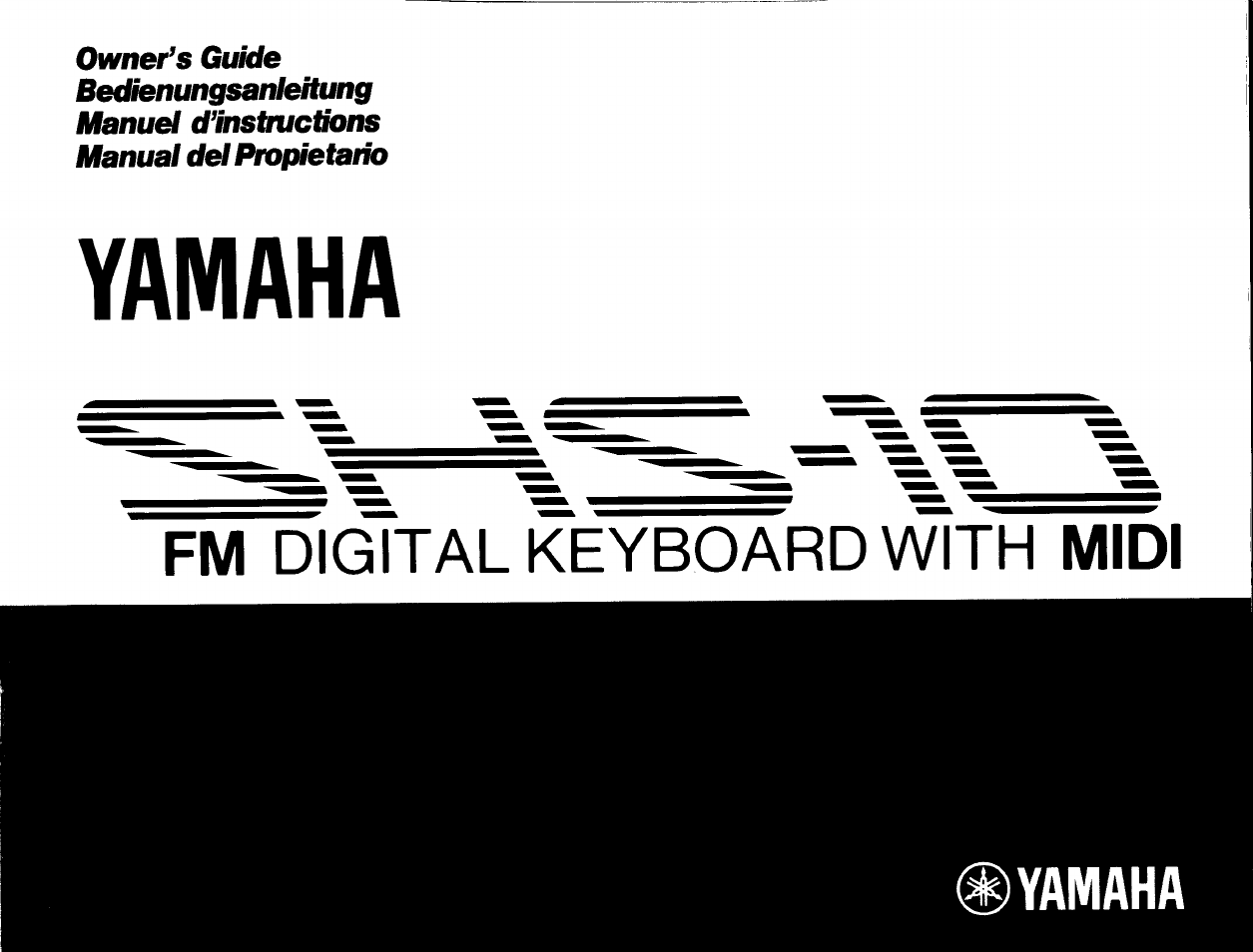 Yamaha SHS-10 User Manual | 40 pages