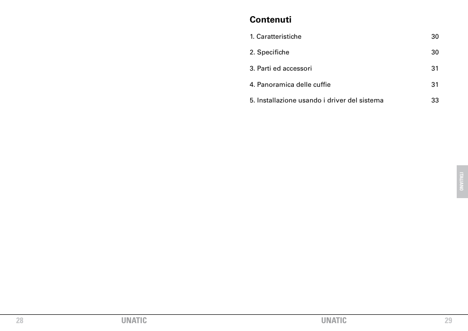 Contenuti | SHARKOON Unatic User Manual | Page 28 / 28