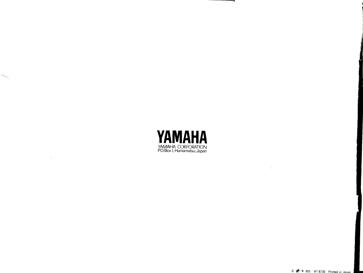 Yamaha | Yamaha SHS-200 User Manual | Page 40 / 40