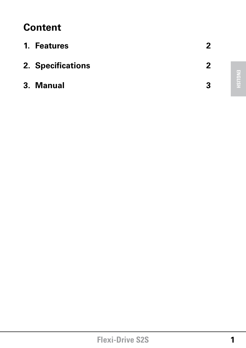 Content | SHARKOON Flexi-Drive S2S User Manual | Page 2 / 7