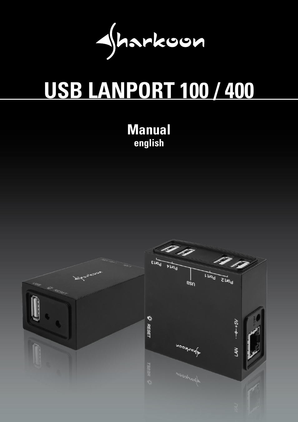 SHARKOON USB LANPort 400 User Manual | 27 pages