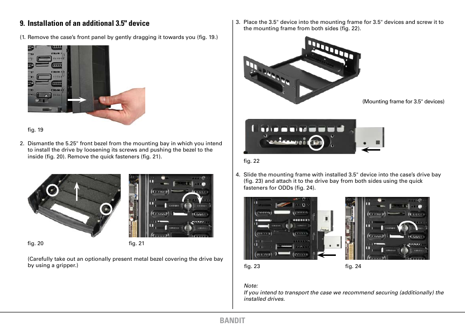 SHARKOON Bandit User Manual | Page 9 / 12