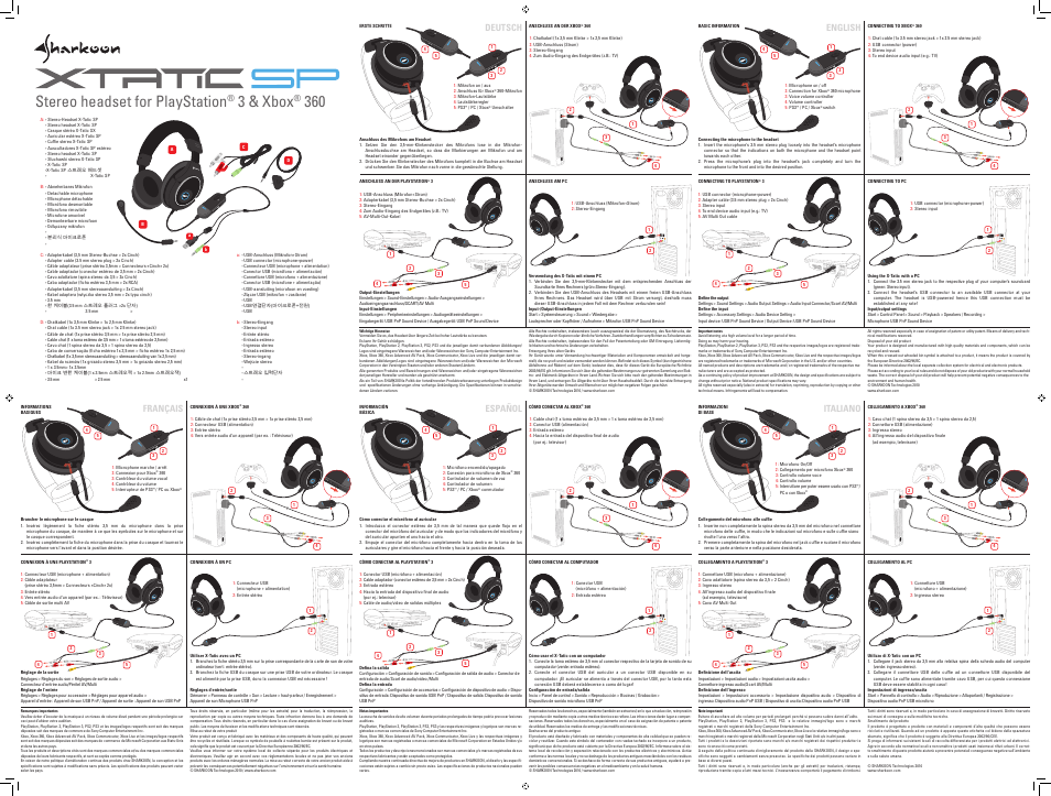 SHARKOON X-Tatic SP User Manual | 2 pages