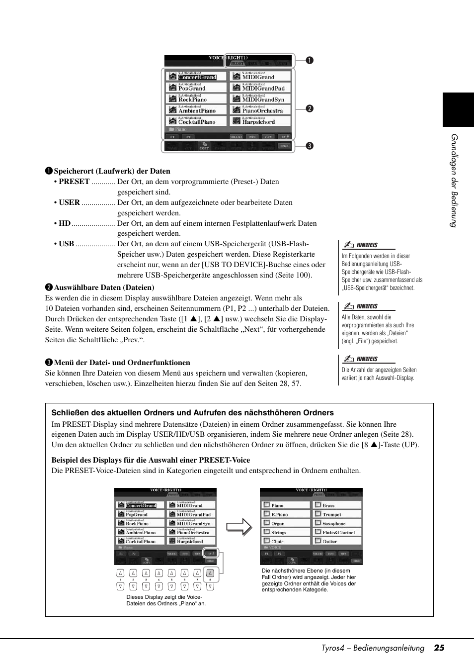 Seite 25) könne | Yamaha Tyros4 User Manual | Page 25 / 126