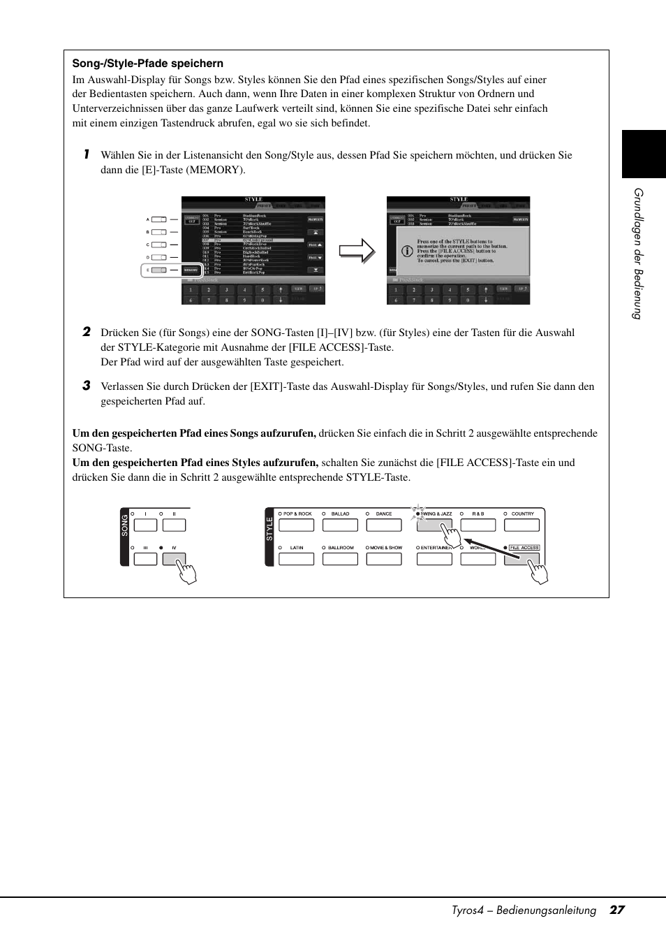 Yamaha Tyros4 User Manual | Page 27 / 126