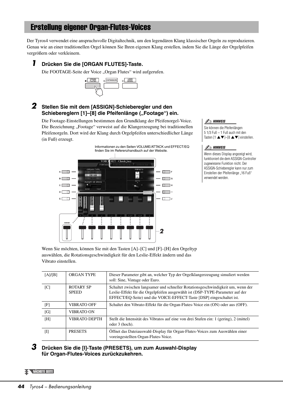 Erstellung eigener organ-flutes-voices, Seite 44) | Yamaha Tyros4 User Manual | Page 44 / 126